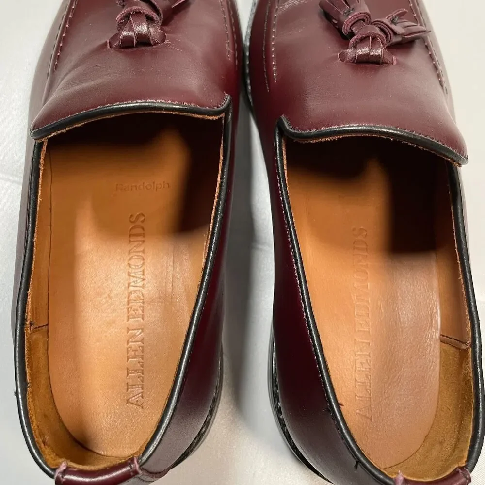 Allen Edmonds Randolph Slip-on Tassel Loafer Burgundy Slip On Men's 7.5 3E
